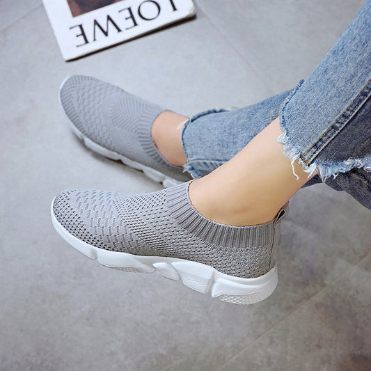 New Outdoors Adults Trainers Running Shoes Woman Sock Footwear Sport Athletic Unisex Breathable Mesh Female Sneakers
