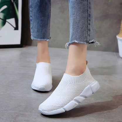 New Outdoors Adults Trainers Running Shoes Woman Sock Footwear Sport Athletic Unisex Breathable Mesh Female Sneakers