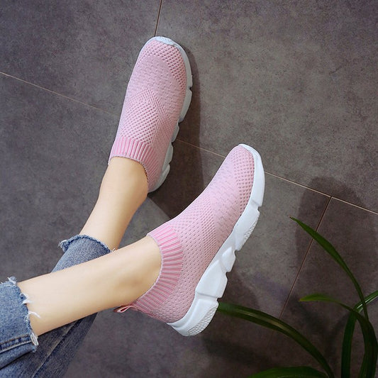 New Outdoors Adults Trainers Running Shoes Woman Sock Footwear Sport Athletic Unisex Breathable Mesh Female Sneakers