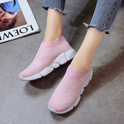 New Outdoors Adults Trainers Running Shoes Woman Sock Footwear Sport Athletic Unisex Breathable Mesh Female Sneakers