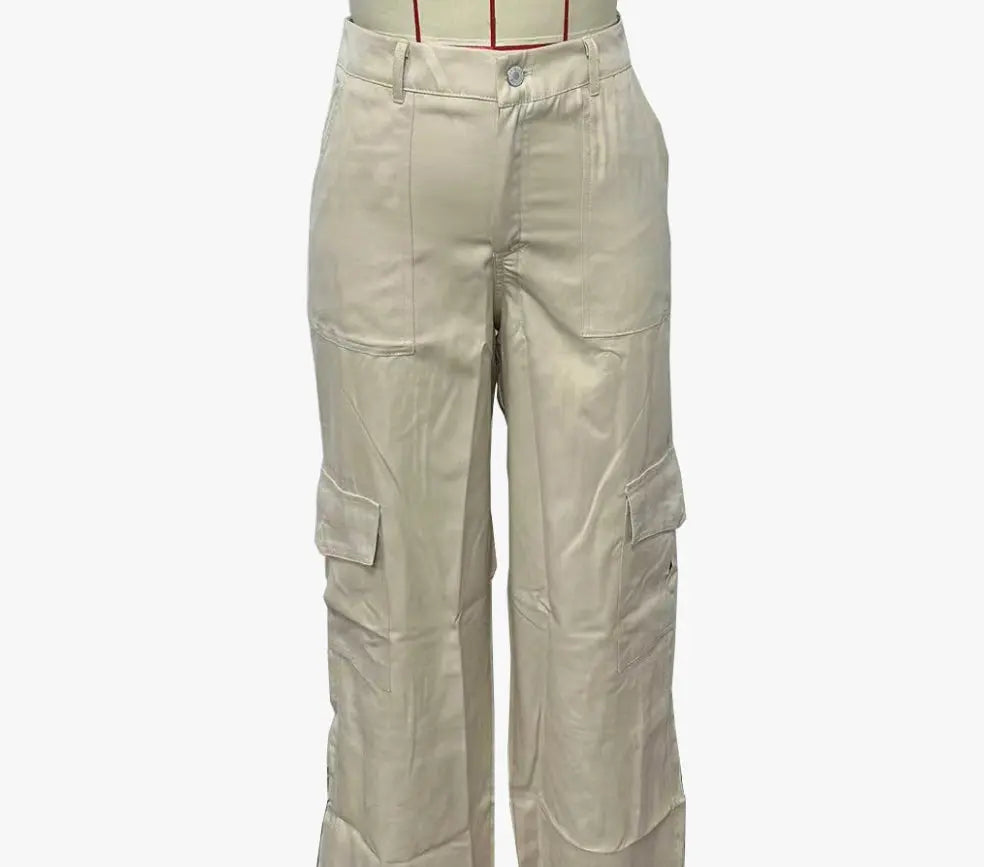 Women’s Wide-Leg Utility Cargo Trousers