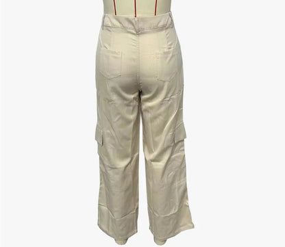 Women’s Wide-Leg Utility Cargo Trousers