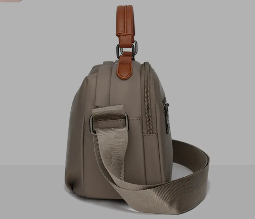 Women's Lightweight Multi-Pocket Crossbody Handbag