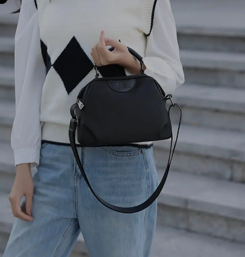 Women's Lightweight Multi-Pocket Crossbody Handbag