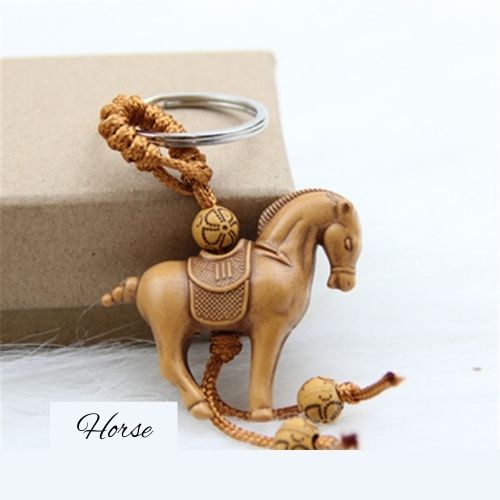 Three-dimensional Elephant Camel Horse Turtle Pendant Key chain