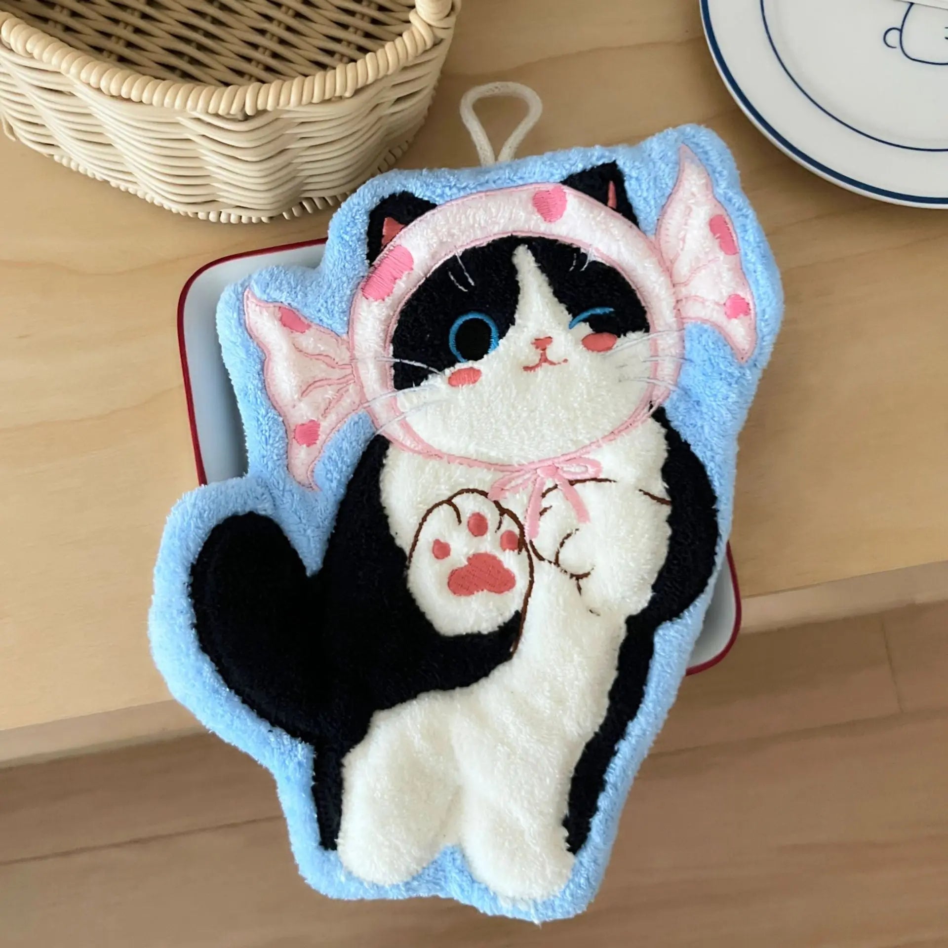 A playful cat companion that keeps hands dry while brightening any room.