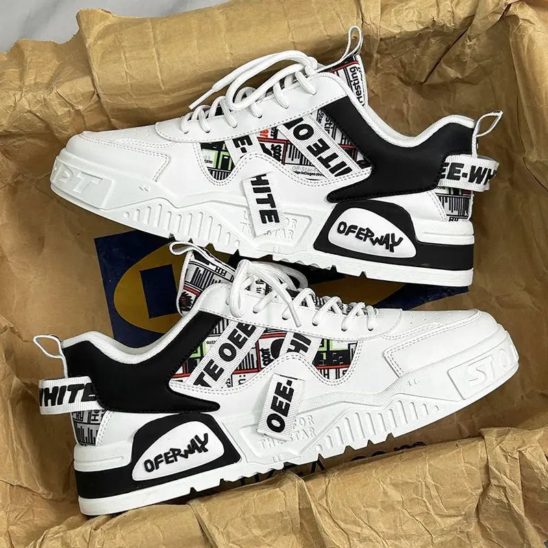 Xiaobai Men's Shoes Spring And Summer Breathable 2024 New Fashionable Brand Thick-soled Sports Casual Board Shoes Niche All-match Fashionable Shoes