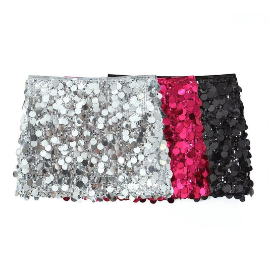 Foreign Trade 2023 New Winter Women&#039;s Clothing European And American Style Sequin Hip-covering Skirt Mini Sexy Skirt