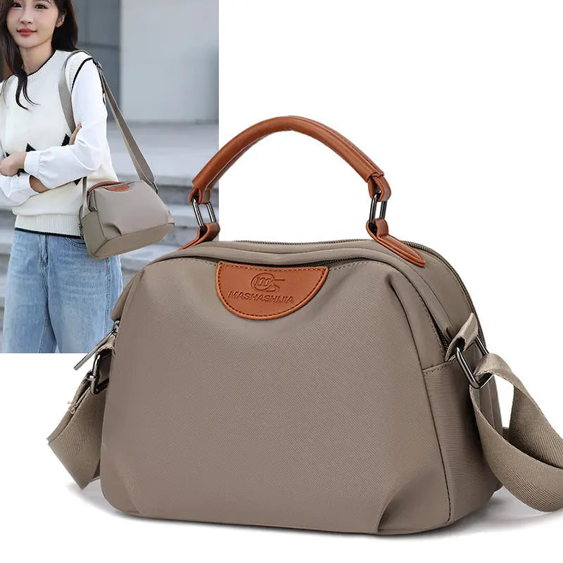 Women's Lightweight Multi-Pocket Crossbody Handbag