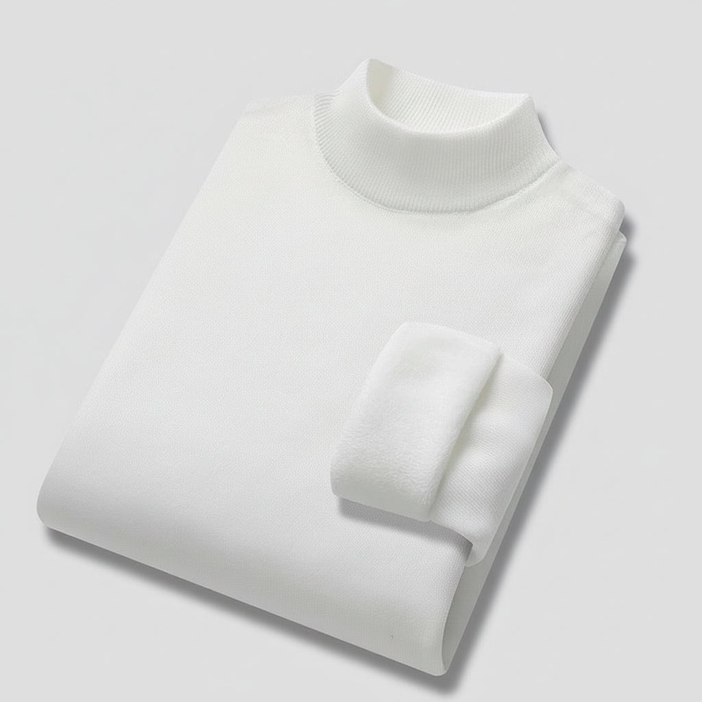 New Turtleneck Sweater Men's Loose Autumn And Winter Fleece-lined Thickened Sweater Korean Style Trendy Men's Undershirt