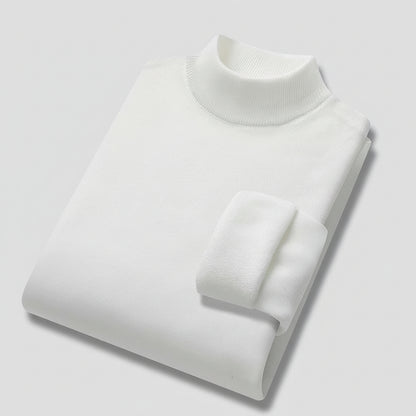 New Turtleneck Sweater Men's Loose Autumn And Winter Fleece-lined Thickened Sweater Korean Style Trendy Men's Undershirt