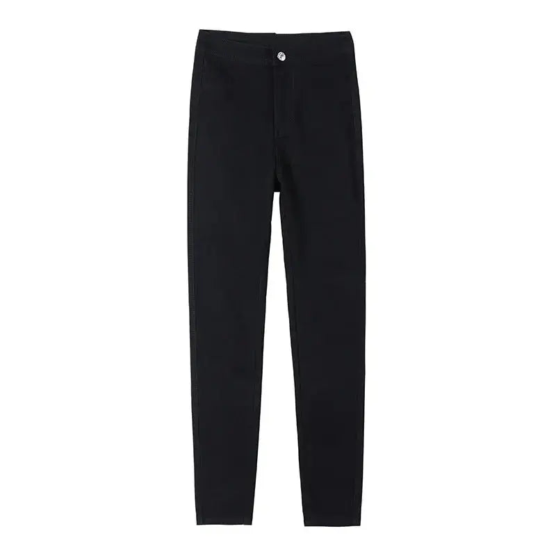 Classic European And American Jeans Women's 2021 Autumn High-waisted Tight-fitting Hip-lifting Pencil Pants Slim And Slim Pencil Pants