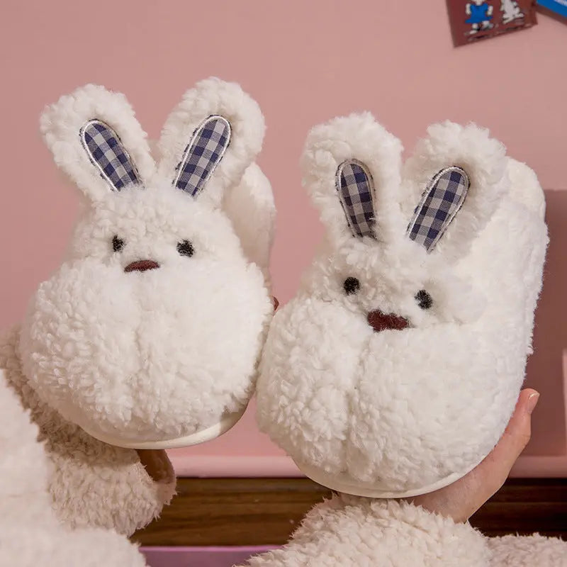 Cixi Cotton Slippers Female Winter Cute Cartoon Lamb Thick Bottom Home Indoor Non-slip Couple Winter Cotton Slippers Male