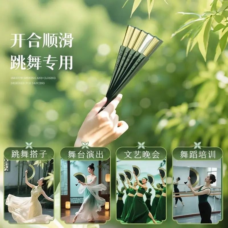 Folding Fan, Ancient Style, Summer Portable Folding Small Fan, New Chinese Style, Classical Female Hanfu Cheongsam Dance Fan