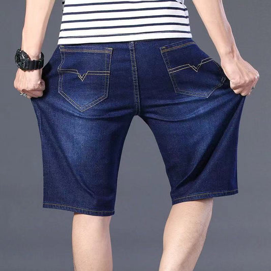 Plus Fat Plus Size Fat Man Denim Shorts Men&#039;s