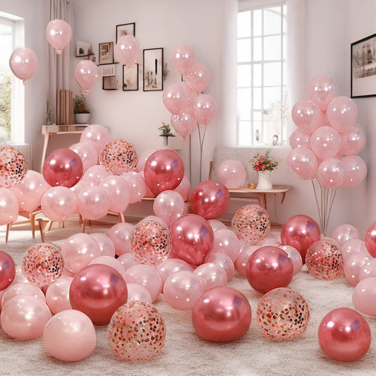 Birthday Party Decoration Vintage Balloon Activities Wedding Decoration Wedding Room Wedding Scene Wedding Romantic Pink One Year Old