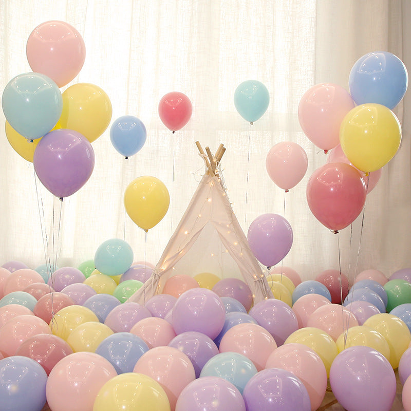 Macaroon Balloon 5 Inch 10 Inch 12 Inch 18 Inch 36 Inch Children's Birthday Party Balloon Candy Color Factory Wholesale