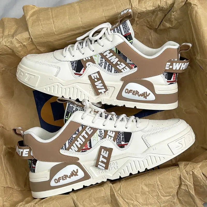 Xiaobai Men's Shoes Spring And Summer Breathable 2024 New Fashionable Brand Thick-soled Sports Casual Board Shoes Niche All-match Fashionable Shoes