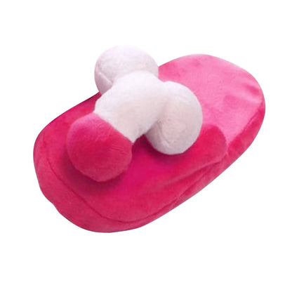 Creative Funny Shape Cotton Slippers Sexy Fun Plush Flat Slippers