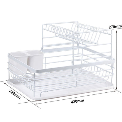 Wrought Iron Tableware Storage Dish Rack Multifunctional Kitchen Racks Large Capacity Drain Dish Rack