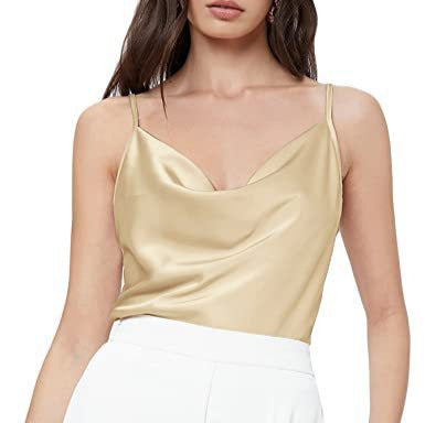 Cross-border Foreign Trade Women&#039;s European And American Sexy Solid Color Top 2024 Spring And Summer New V-neck Sleeveless Camisole For Women