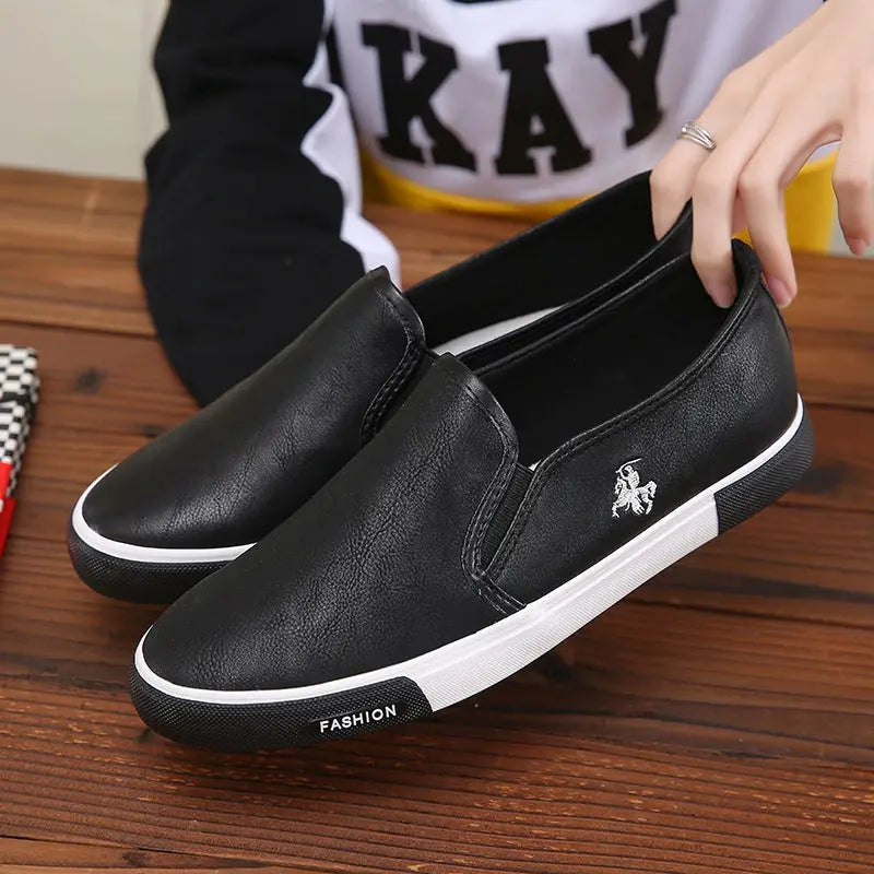  Business Work Shoes 45 Yards Leather Shoes Lazy Shoes Skateboard Shoes