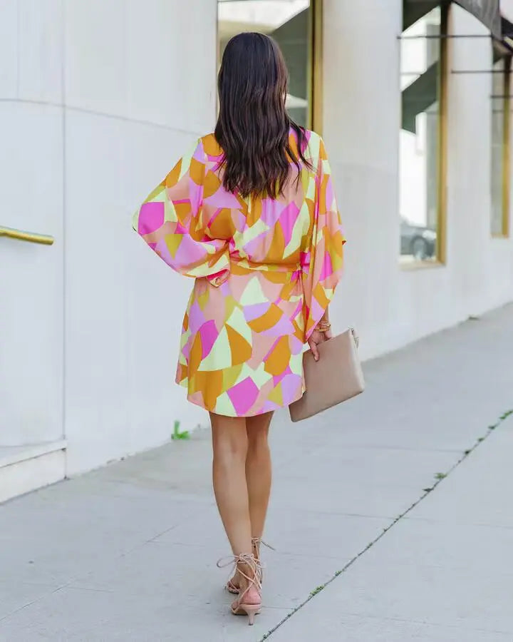 Printed Shirt Dress
