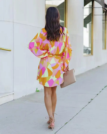 Printed Shirt Dress