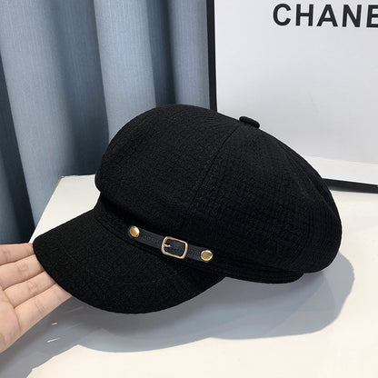 Chapéu boina estilo britânico feminino