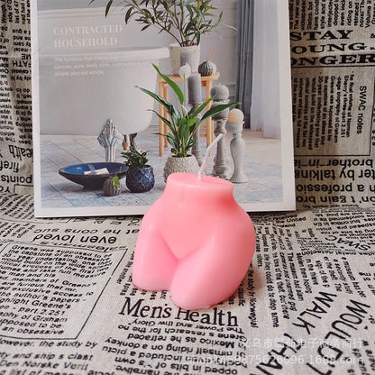 Korean Same Style Woman Big Butt Buttocks Aromatherapy Candle Art Modeling Shooting Props Decoration Decorative Candles