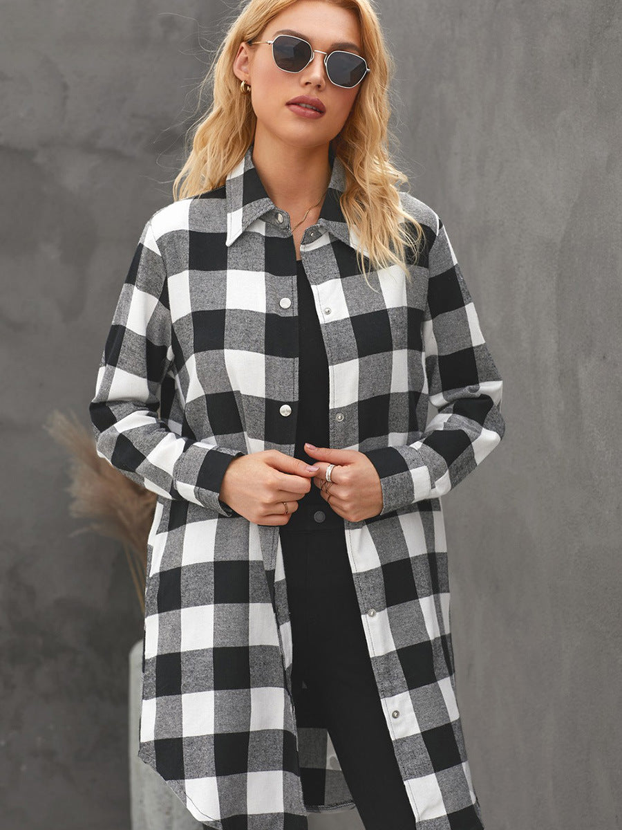 Plaid Shirt Women Long-sleeved Autumn And Winter 