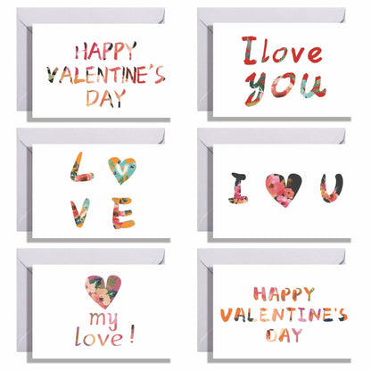 6 Valentine's Day Greeting Cards Greeting Cards Wholesale