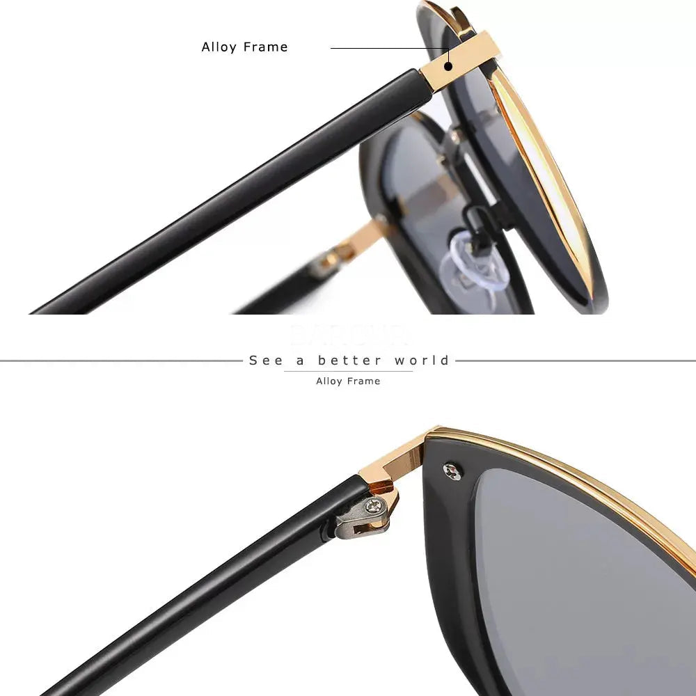 Polarized Women Sunglasses Ladies Round Sun Glasses