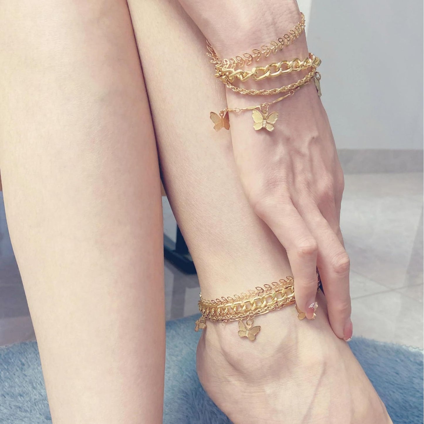 European And American Cross-border Jewelry Retro All-match Twist Chain Bracelet Women's Simple Personality Suit Cuban Chain Diamond Bracelet