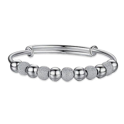 New Valentine's Day Gift Lucky Beads Bracelet Copper Plated Silver Lucky Beads Bracelet Women's Exquisite Ball Hand Jewelry