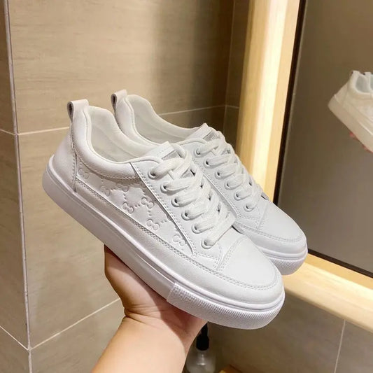 Flat White Shoes Women's 2022 Summer New Sneakers Breathable Korean Version All-match Casual Shoes Women's Wholesale Single Shoes