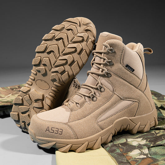 Cross-border Large Size Manufacturer Wholesale Sports Training Boots For Men And Women, Comfortable And Breathable Outdoor Hiking Desert Tactical Mountaineering Boots
