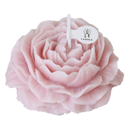 Fashion Peony Flower Shape Aromatherapy Candle Ornaments Living Room Bedroom Simple Decoration Teacher's Day Flower Low Temperature SM