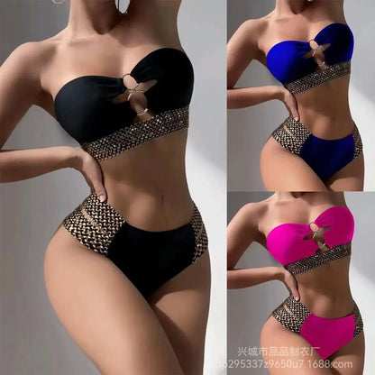 Irregular Split Swimsuit