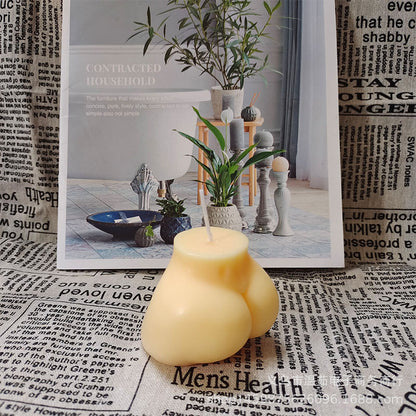 Korean Same Style Woman Big Butt Buttocks Aromatherapy Candle Art Modeling Shooting Props Decoration Decorative Candles