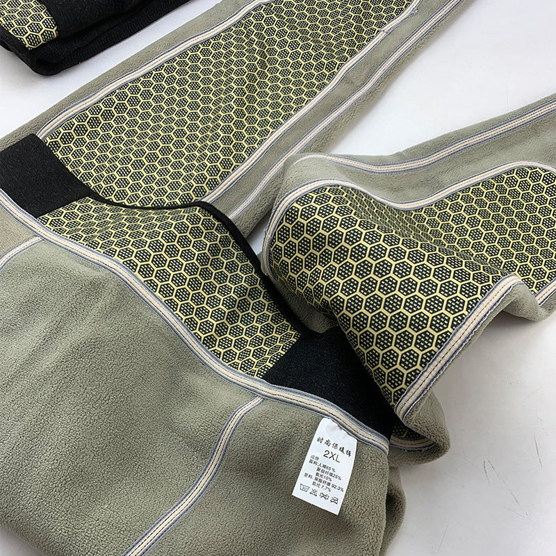 500 Grams Of Men&#039;s Graphene Boiling Pants Color Ram Pants Alpaca Wool Padded Cotton Pants Knee Pads Waist Crotch