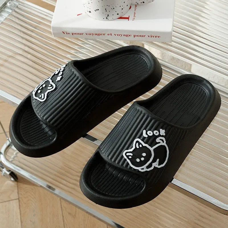 Slippers Summer Home Anti-slip Anti-odor Home Bathroom Stepping On Feces Feeling Spring Men&amp;#039;s Indoor Couple