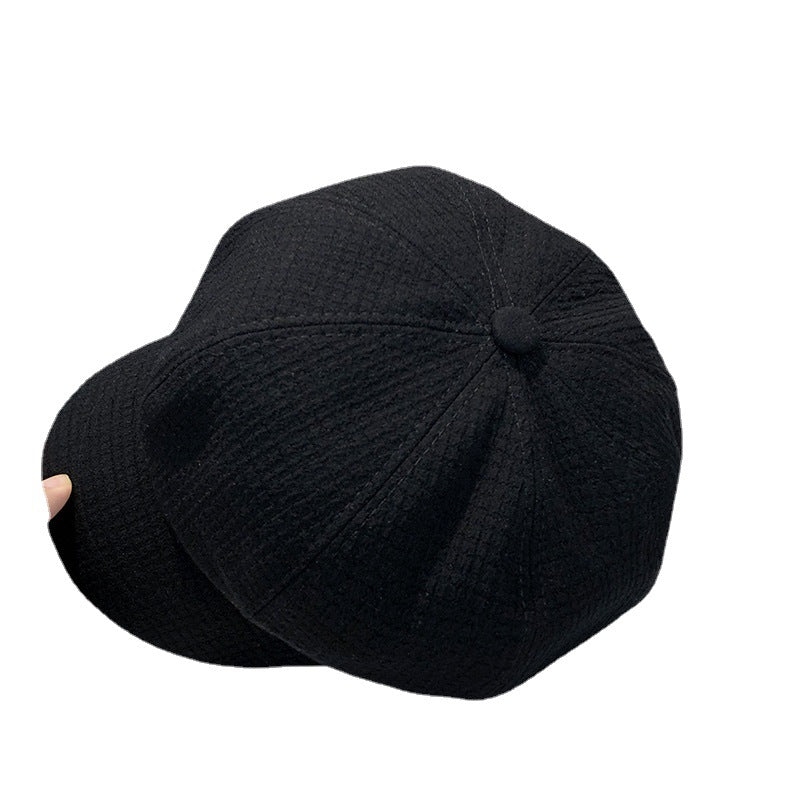 Chapéu boina estilo britânico feminino