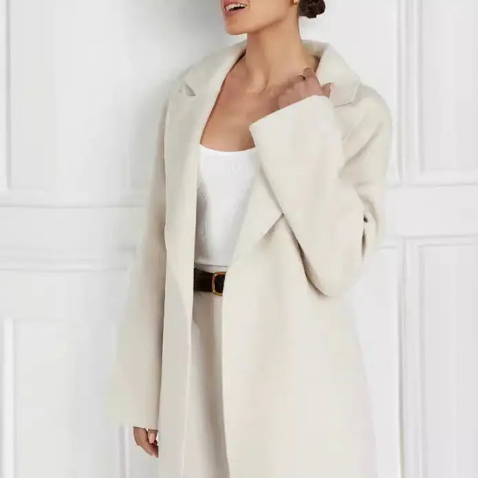 New Loose Fashion Long Coat Women's Knitted Cardigan Woolen Jacket