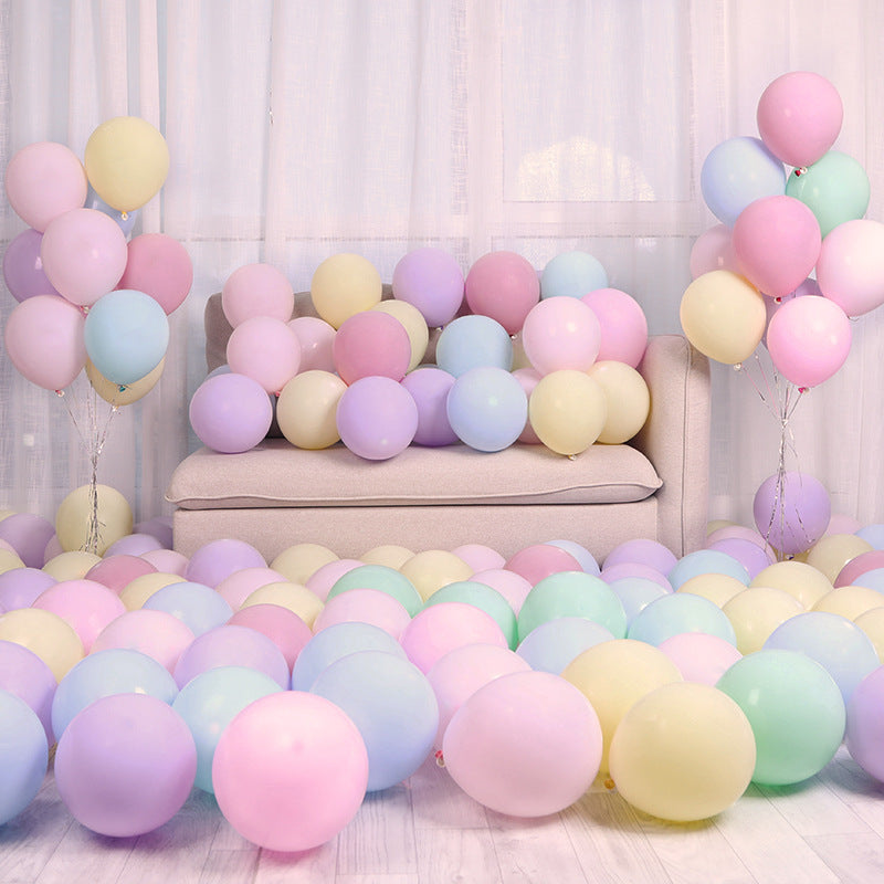 Macaroon Balloon 5 Inch 10 Inch 12 Inch 18 Inch 36 Inch Children's Birthday Party Balloon Candy Color Factory Wholesale