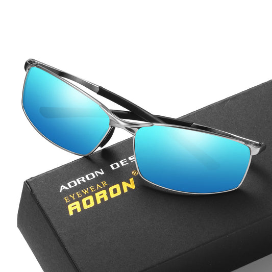 Cross-border Sunglasses Men&#039;s Metal Sports Polarized Glasses European And American Popular Good Quality Sunglasses