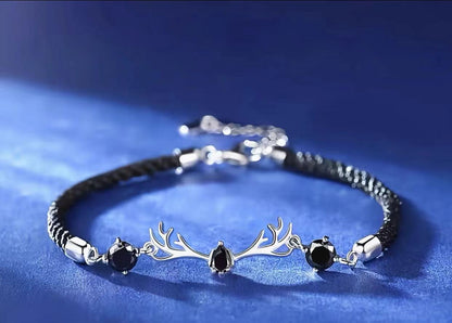 A Deer Has You Lovers Bracelet Men And Women Ins Niche Design Simple Student Woven Hand Rope Valentine's Day Gift