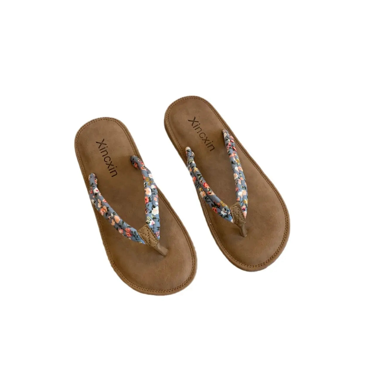 Sandals Flip-flops Women's Summer Outer Wear Flat Holiday Flip-floral Sandals Women's Seaside Sandals