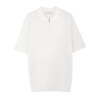 Texted Sweater Men&#039;s Short-sleeved Summer Breathable Korean-style All-match Fashionable