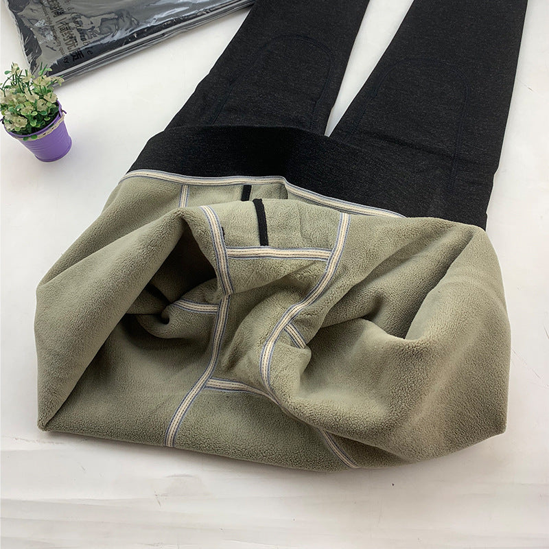 500 Grams Of Men&#039;s Graphene Boiling Pants Color Ram Pants Alpaca Wool Padded Cotton Pants Knee Pads Waist Crotch